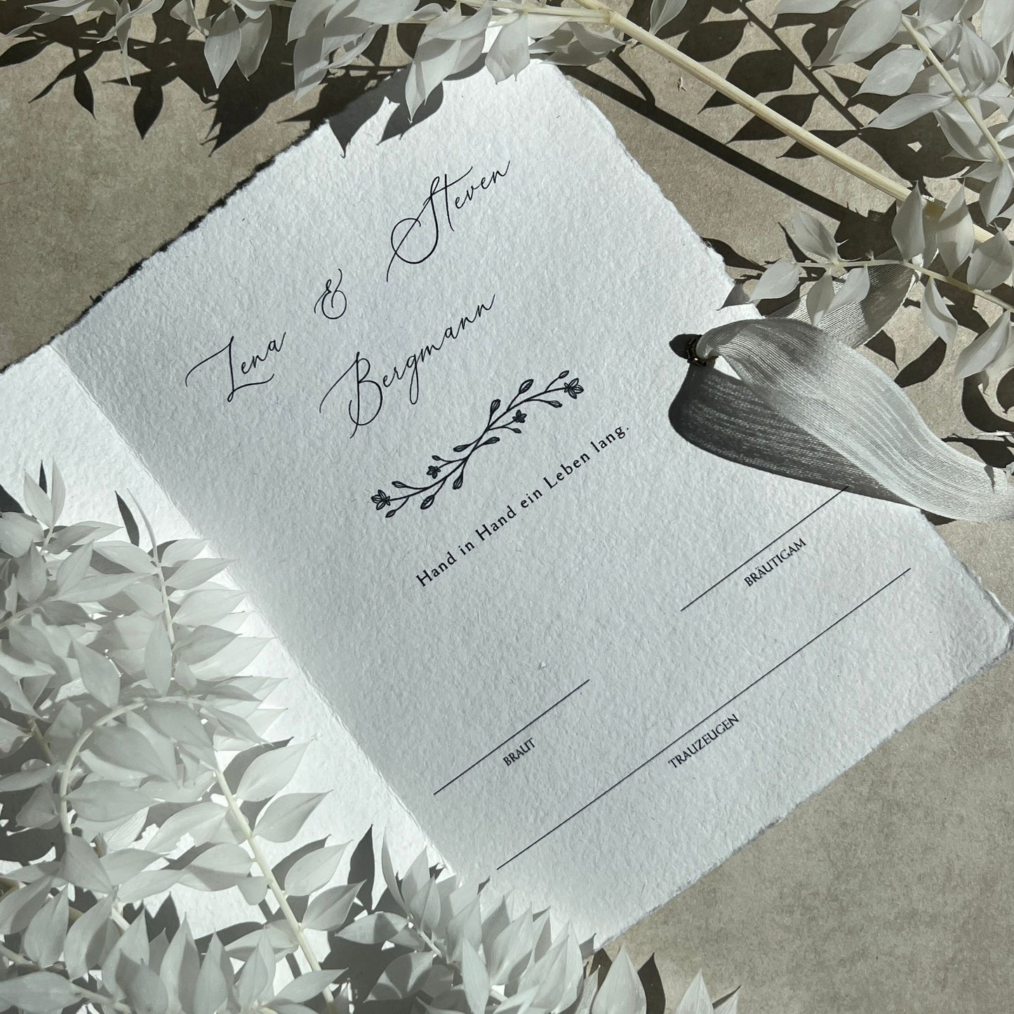 Eheurkunde als Heft in A5 und A4 | Wedding certificate, Trauung, freie Trauung, Standesamt, we Said Yes, Zivil Wedding, zwei Größen