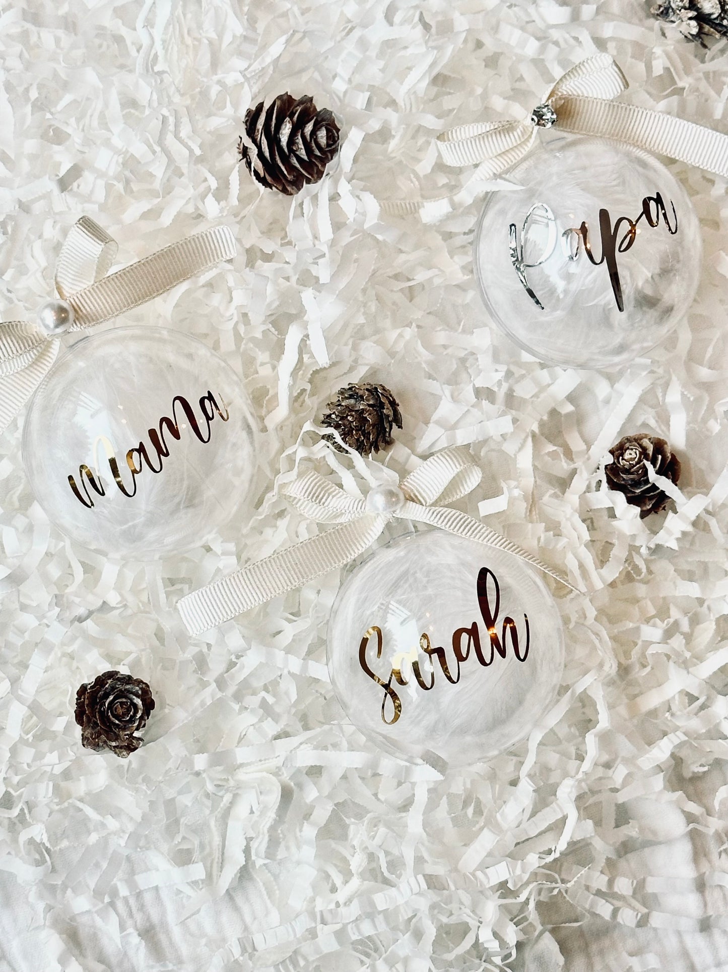 Personalisierte Christbaumkugeln
