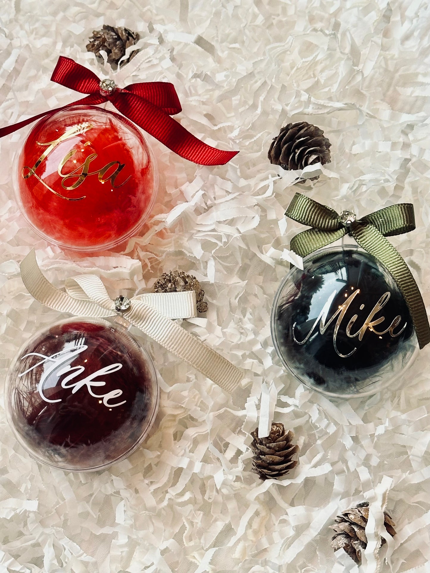 Personalisierte Christbaumkugeln