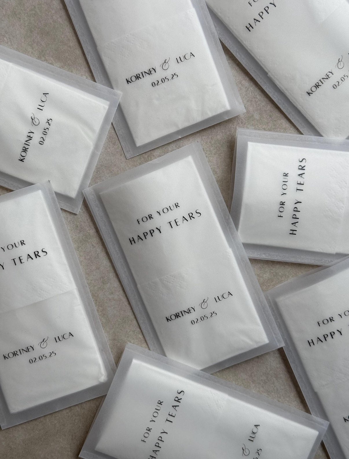 Personalisierte Taschentücher, Für die Freudentränen, For your happy tears, Hochzeit, Standesamt, Trauung, Taufe, Henna, Kına, Geburtstag