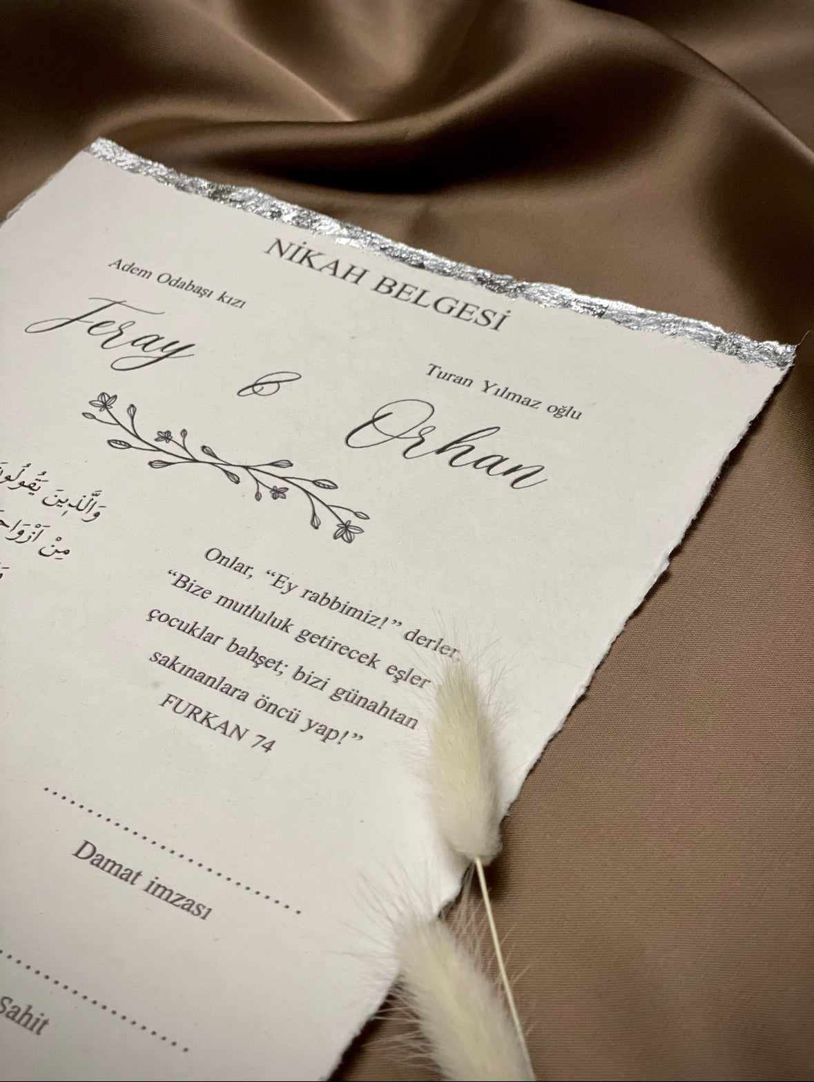 Islamische Eheurkunde | Dini Nikah Belgesi