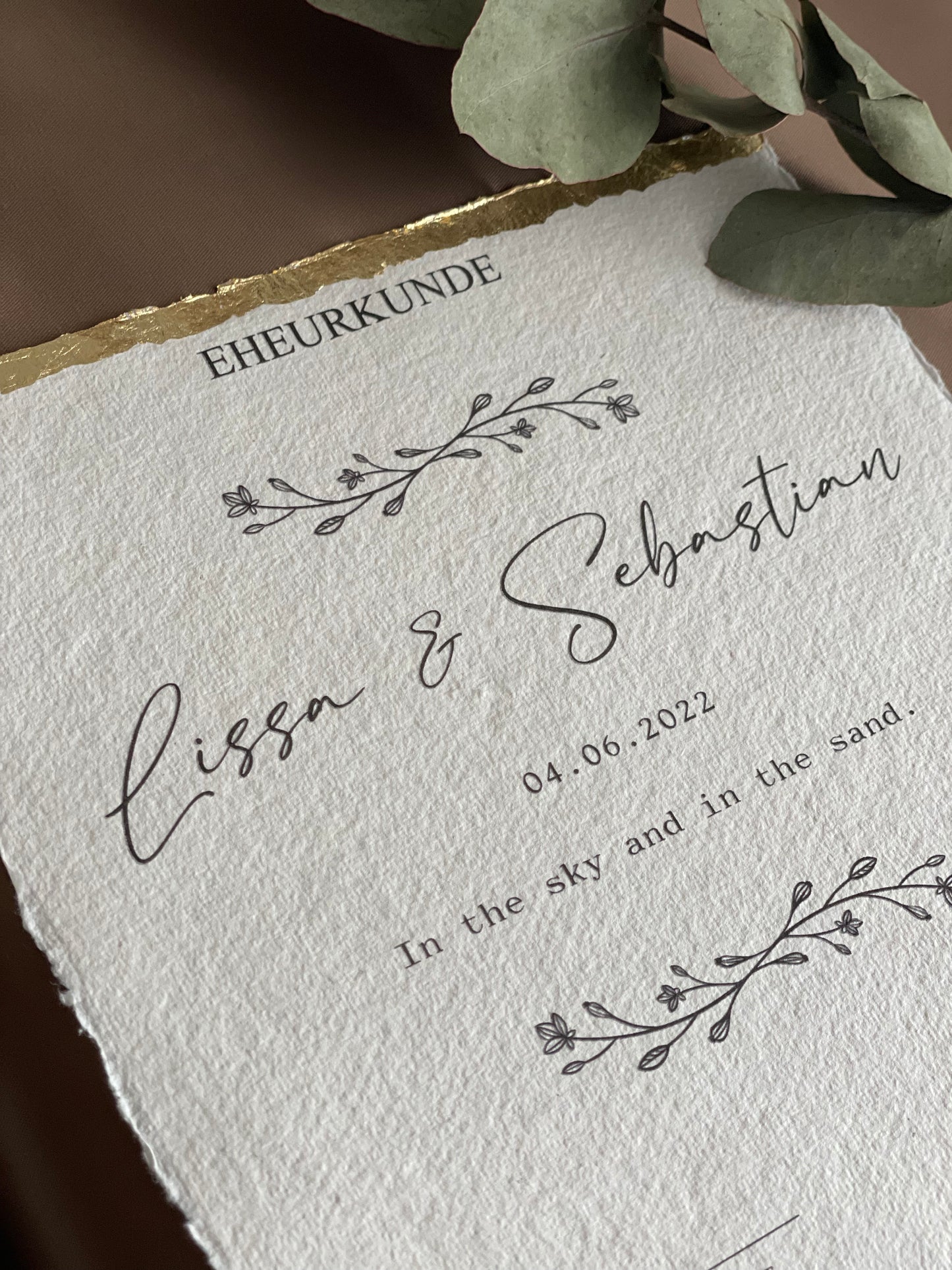 Eheurkunde | Wedding certificate