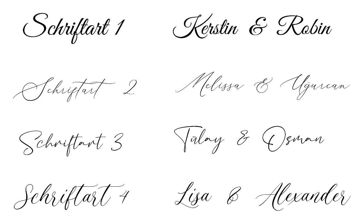 Personalisiertes Blumenband aus Chiffon