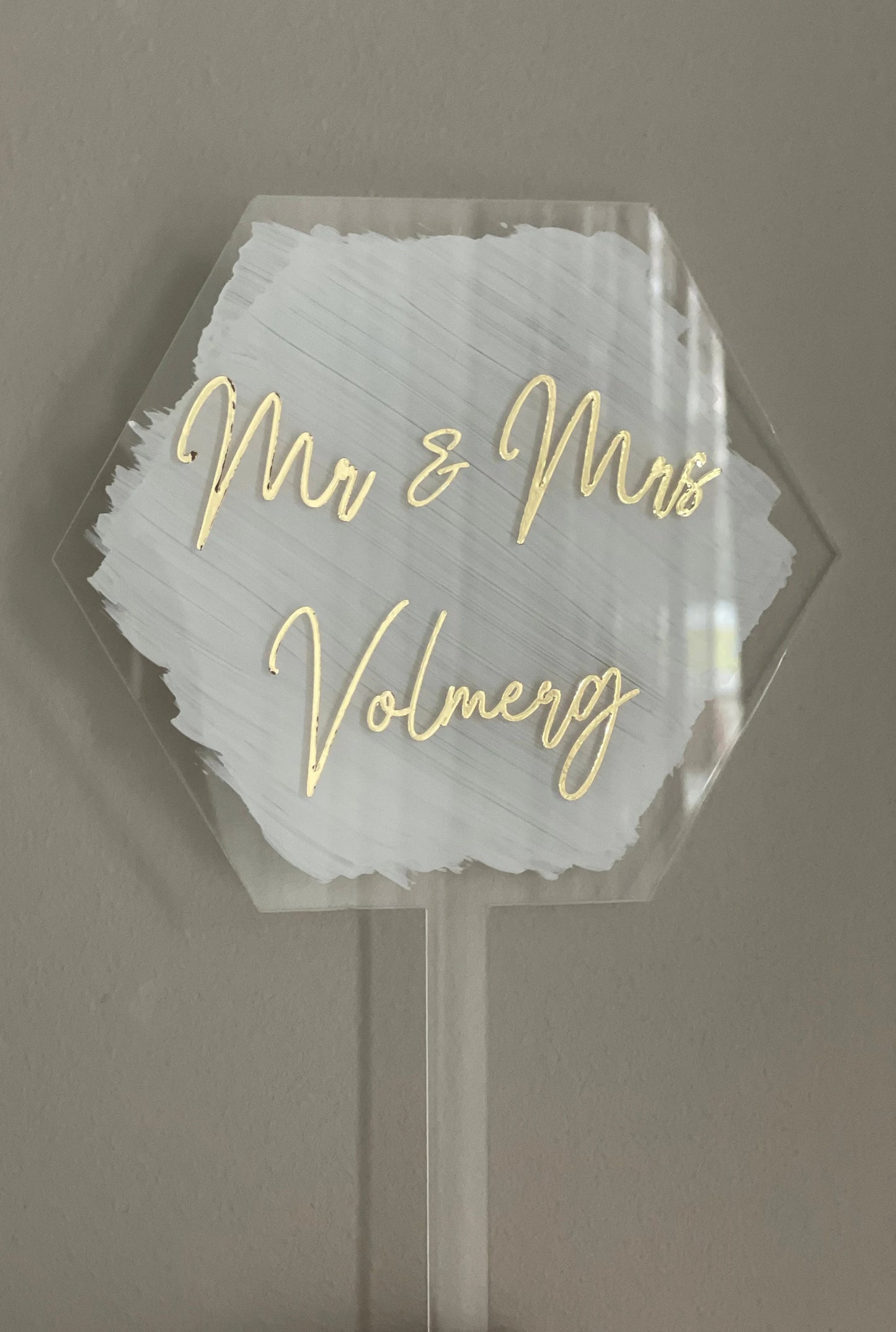 Personalisierte Acryl Torten Topper