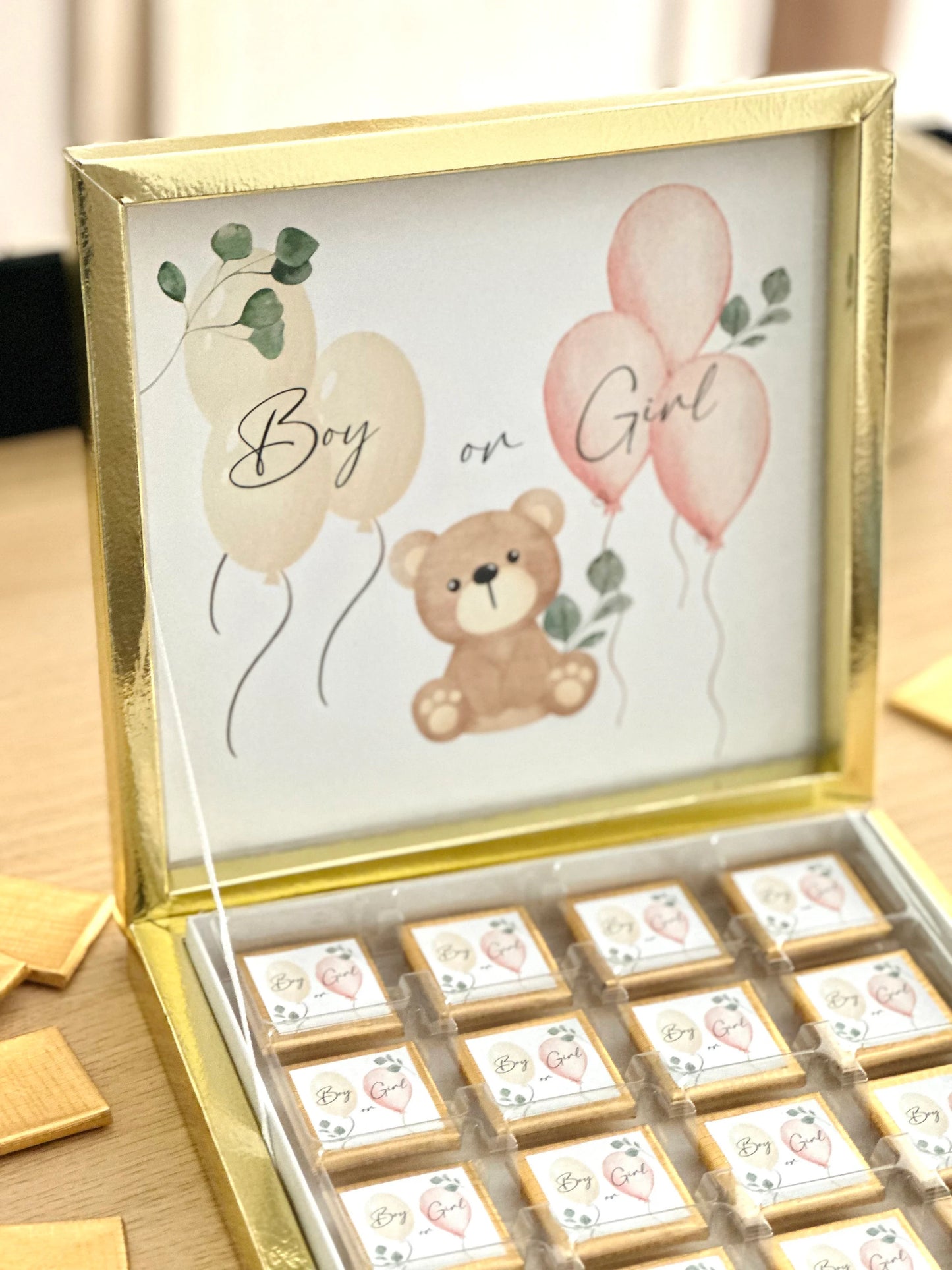 Schokobox Gender Reveal, Baby Birthday, Taufe, Sünnet, Mevlüt