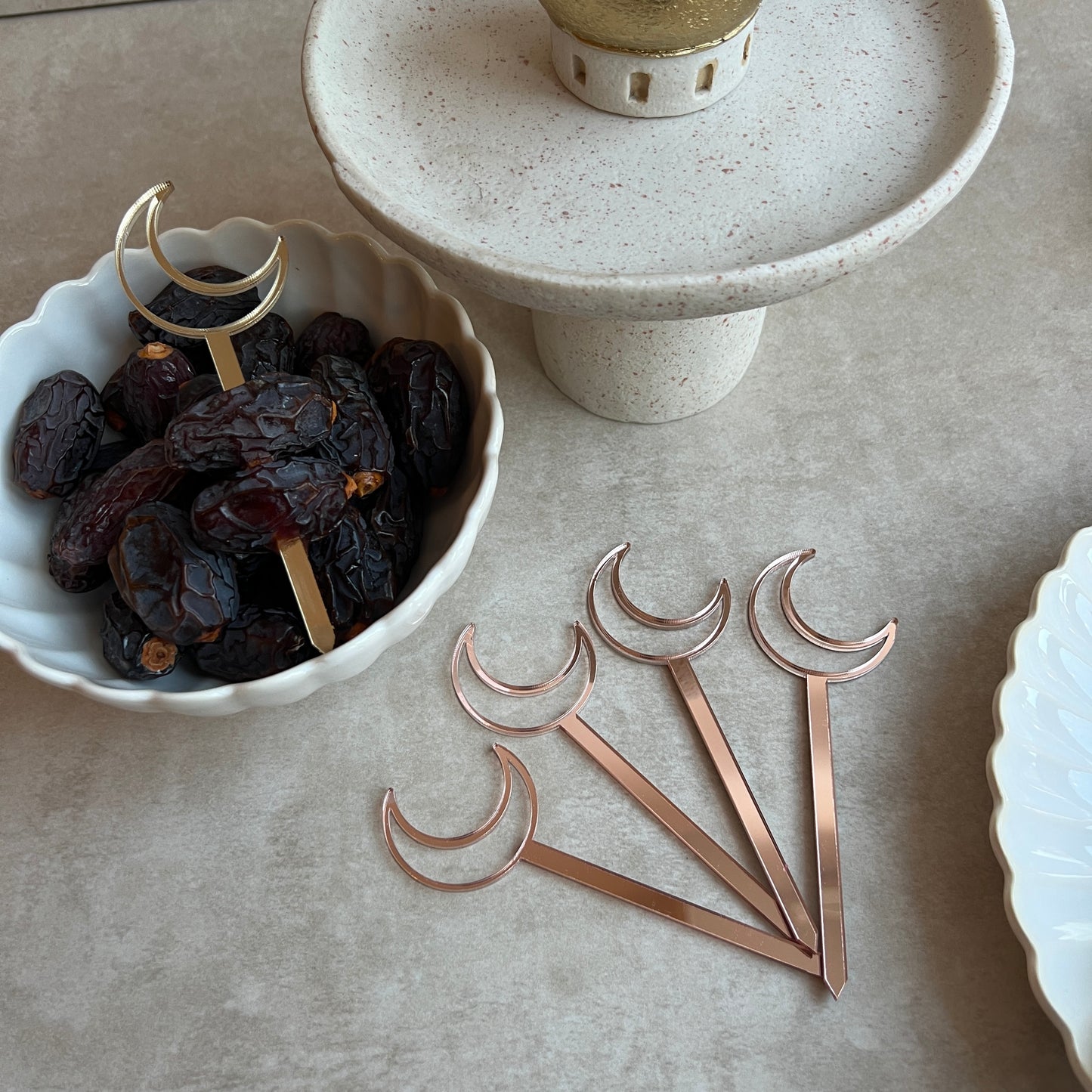 Ramadan Tischdeko | Datteln Stäbchen & Serviettenring