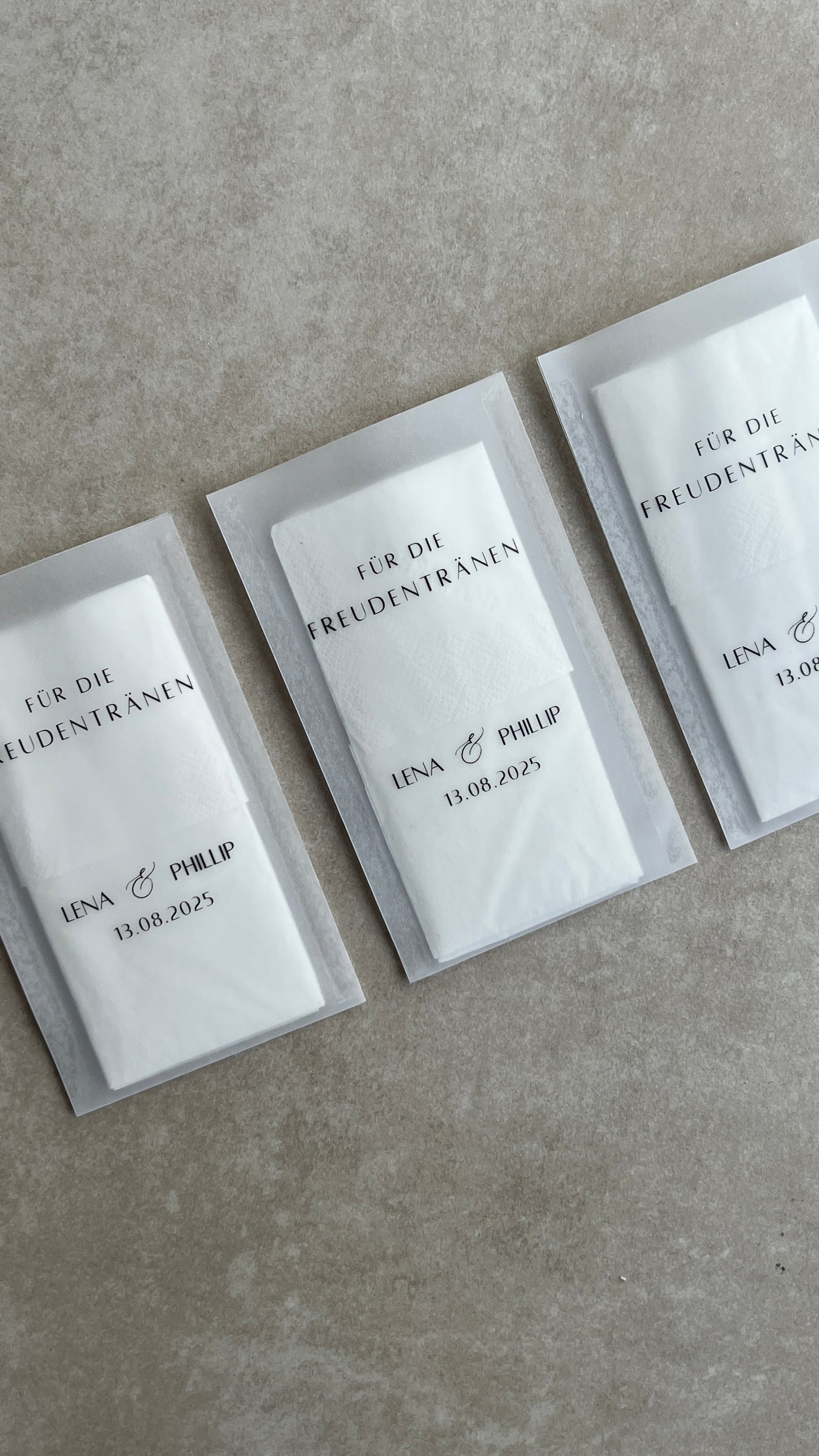 Personalisierte Taschentücher, Für die Freudentränen, For your happy tears, Hochzeit, Standesamt, Trauung, Taufe, Henna, Kına, Geburtstag