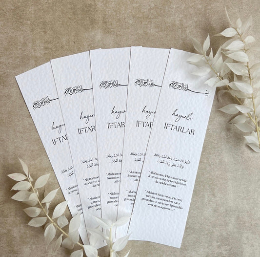 Iftar Karten für die Tischdeko an Ramadan